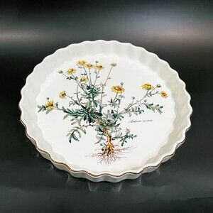 Villeroy and Boch Botanica 11" Quiche Dish "Anthemis tinctoria"